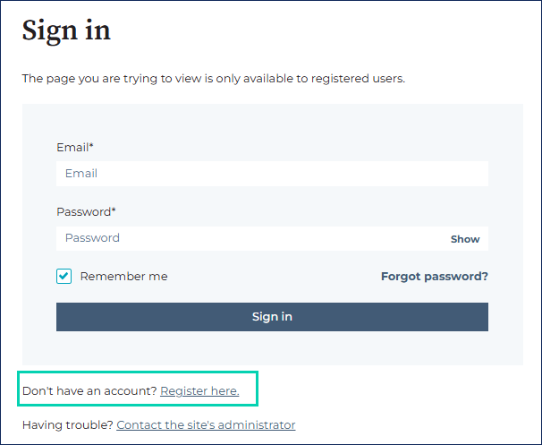 Customer support create account